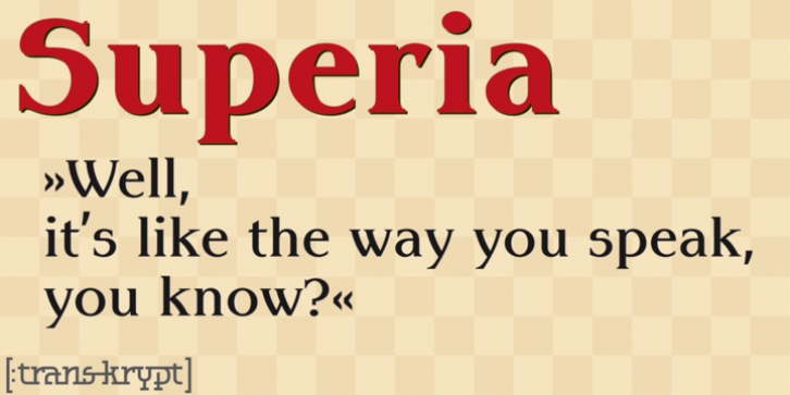 Superia font preview