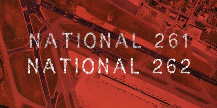 Supernational 261/262 font preview