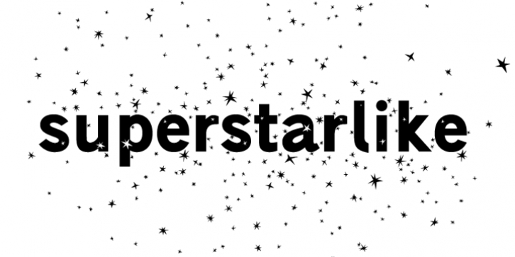 Superstarlike font preview