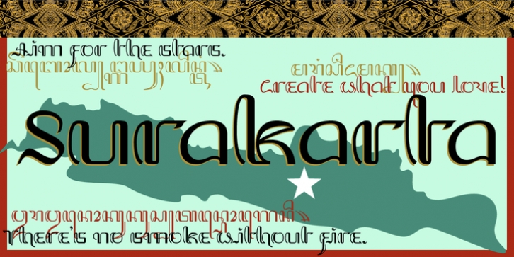 Surakarta font preview