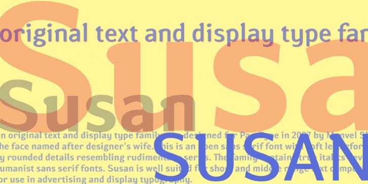 Susan font preview