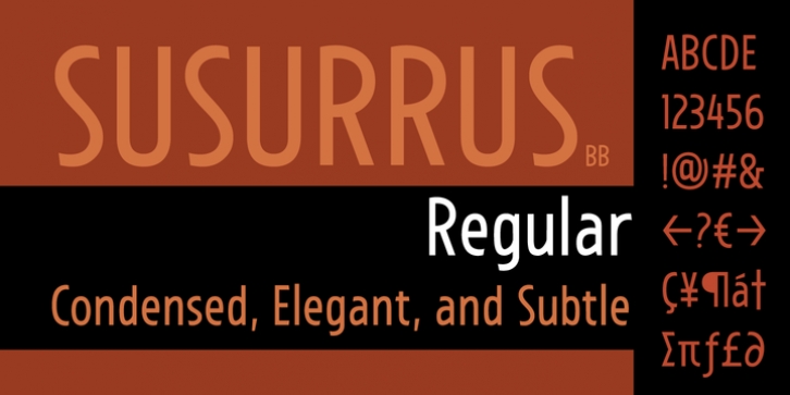 Susurrus BB font preview