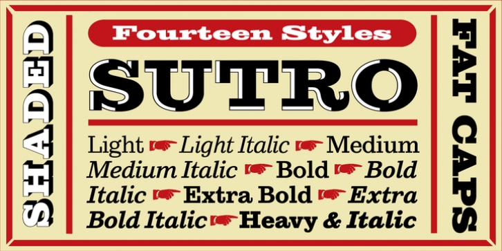 Sutro font preview