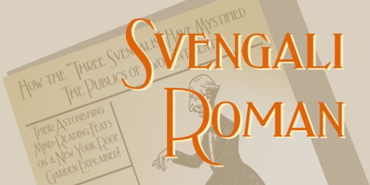 Svengali Roman font preview