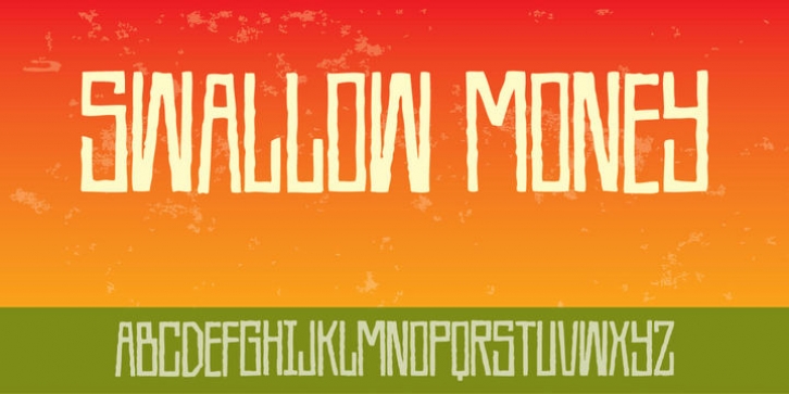 Swallow Money font preview