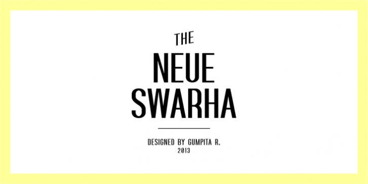 Swarha Neue font preview