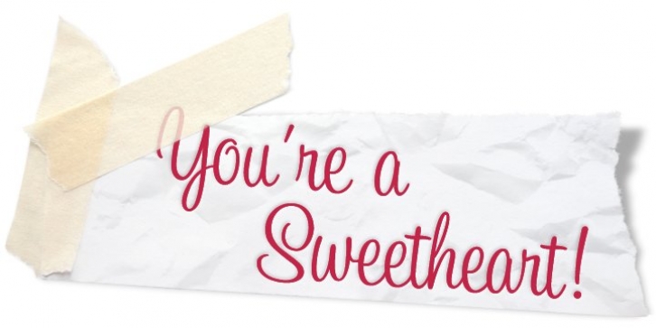 Sweetheart Script font preview