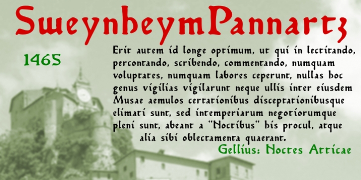 Sweynheym Pannartz font preview