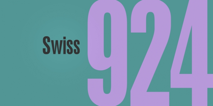 Swiss 924 font preview