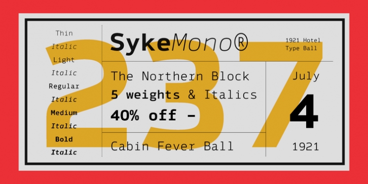 Syke Mono font preview