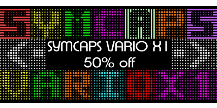 Symcaps Vario X1 font preview