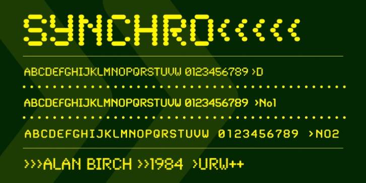 Synchro font preview