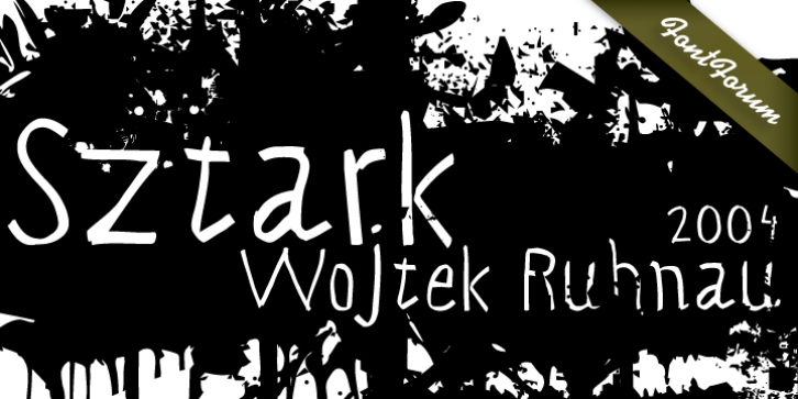 Sztark font preview