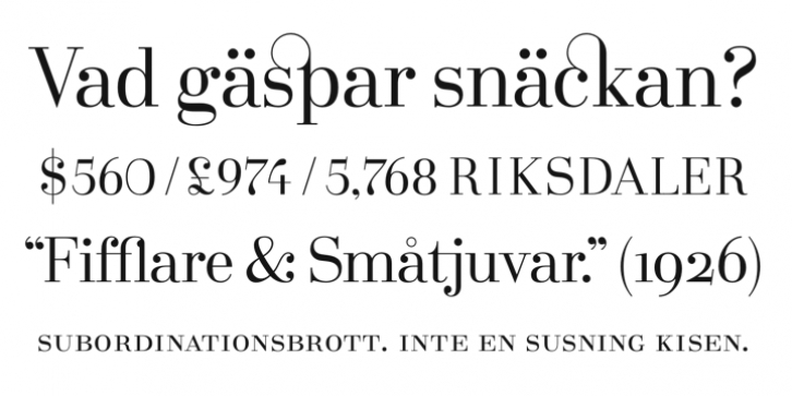 Södermalm font preview