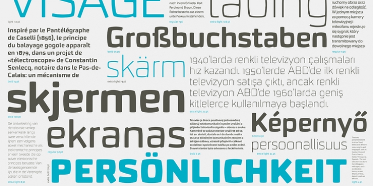 Taca font preview