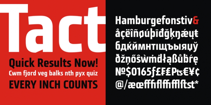 Tact font preview