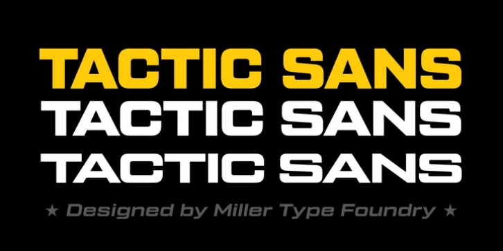 Tactic Sans font preview