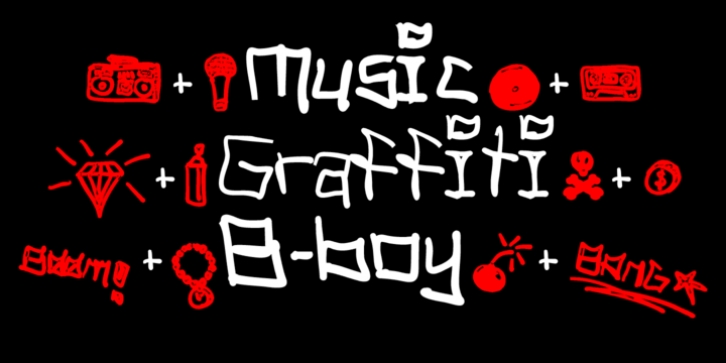 Tag Hand Graffiti Trash font preview