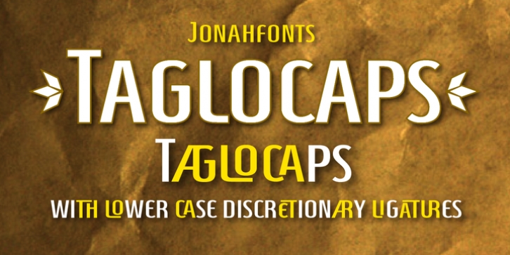 Taglocaps font preview