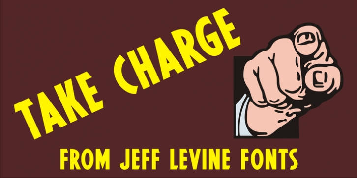 Take Charge JNL font preview