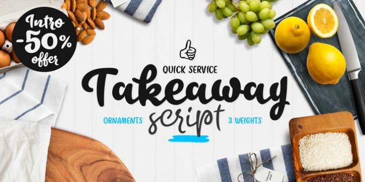 Takeaway font preview