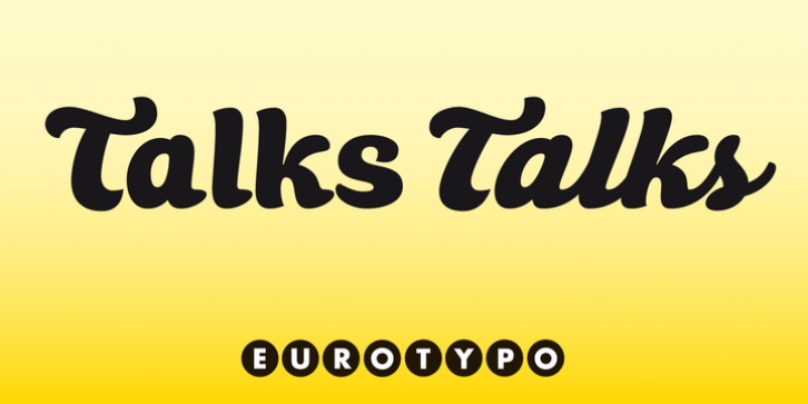 Talks font preview