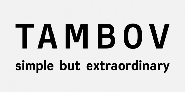 Tambov font preview