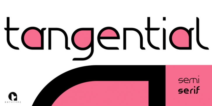 Tangent SemiSerif font preview