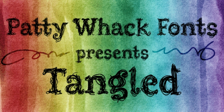 Tangled PW font preview