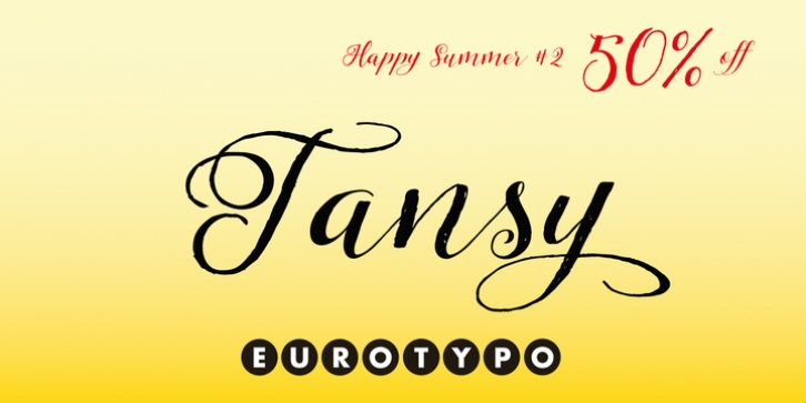 Tansy font preview