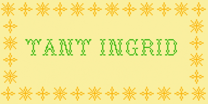 Tant Ingrid font preview