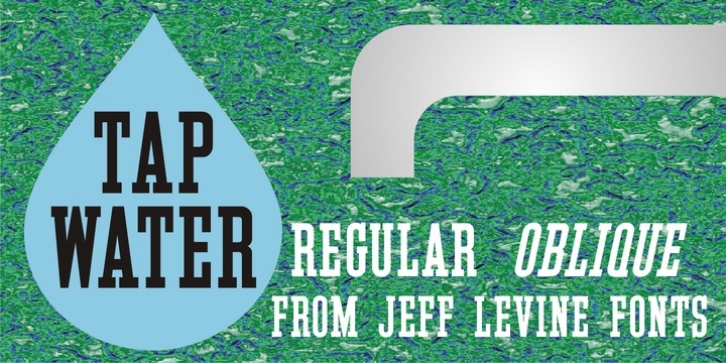 Tap Water JNL font preview