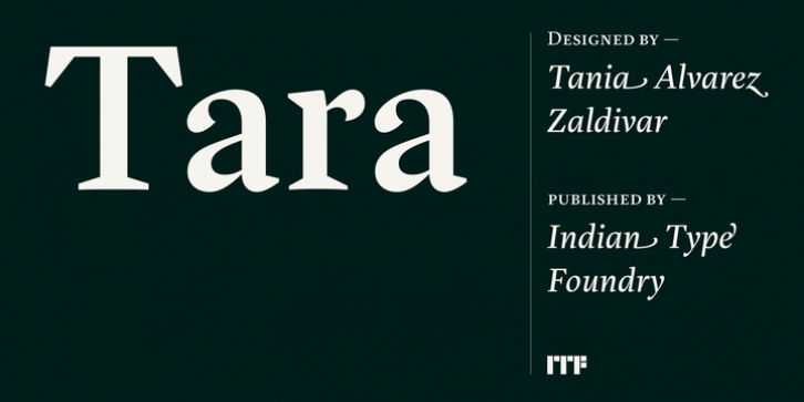 Tara font preview