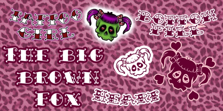 Tattoo Girl font preview