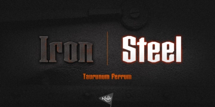 Taurunum Ferrum font preview