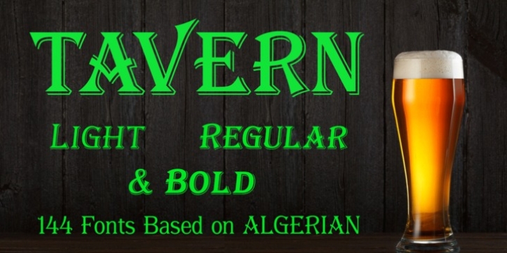 Tavern font preview