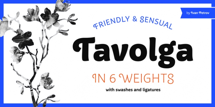 Tavolga font preview