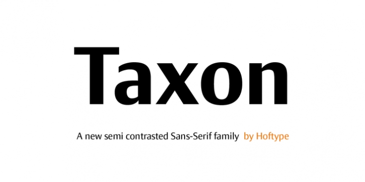 Taxon font preview