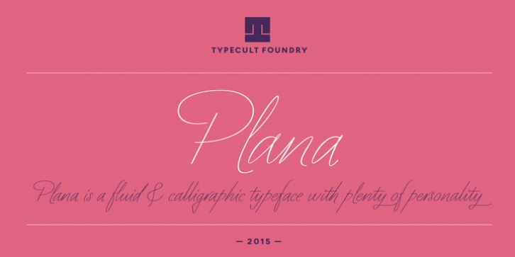 TCF Plana font preview