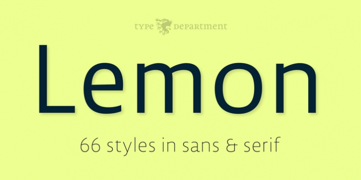 TD Lemon font preview