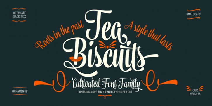 Tea Biscuit font preview