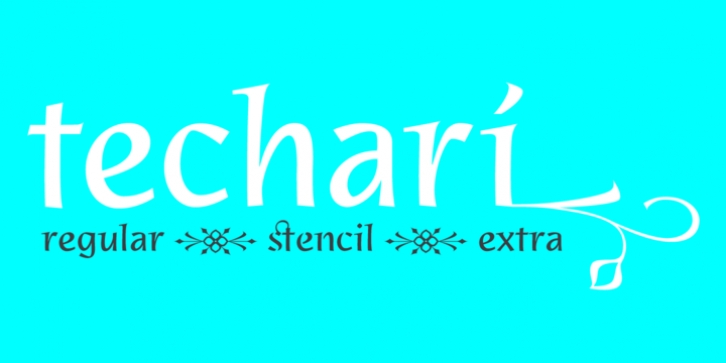 Techari font preview