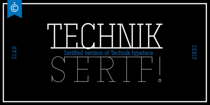 Technik Serif font preview