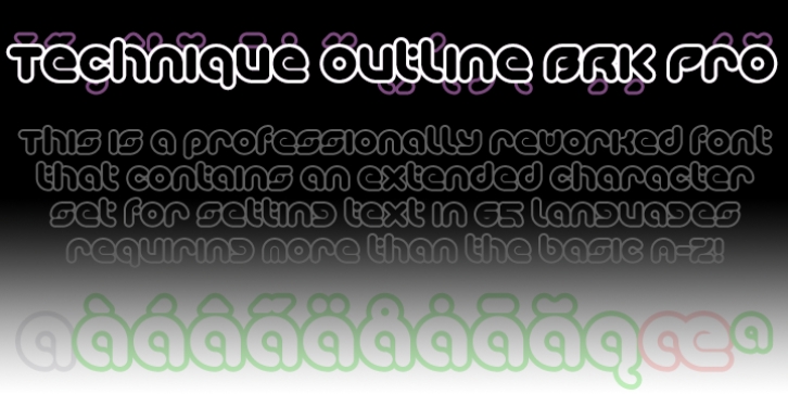 Technique BRK Pro font preview