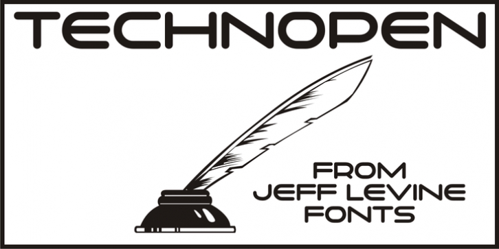 Technopen JNL font preview
