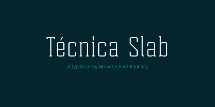 Tecnica Slab font preview