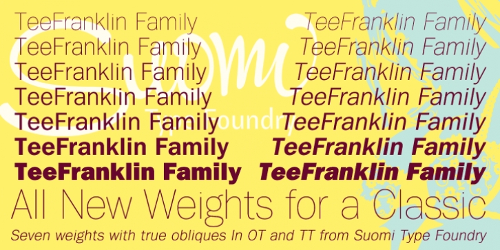 Tee Franklin font preview