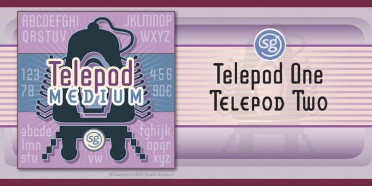 Telepod SG font preview