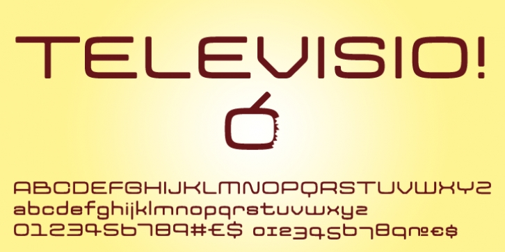 Televisio font preview