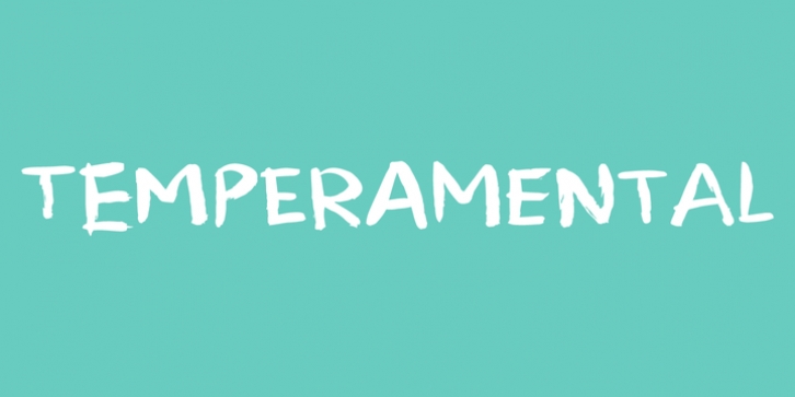 Temperamental font preview